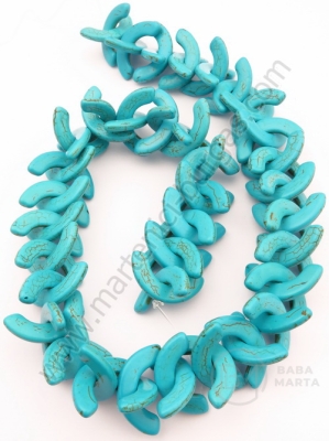 Turcoaz 13x26x3mm ~70 buc ~42cm 1 buc 351588