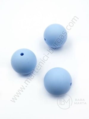 Bilă de mărgele din silicon cu gaură de 20 mm, 2 mm, 1 paquet, 2 pc. 317092