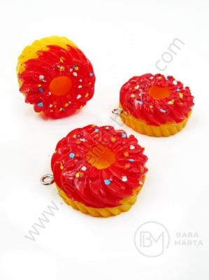 Pandantiv pentru tort din rășină ~30x~16mm gaură 1.8mm 1 paquet 2 pcs 335713