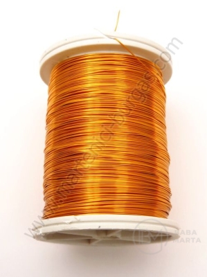 Sârmă de cupru 0.3mm auriu închis ~50 metri 1 rollă 141141