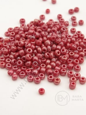 Perlă de sticlă roșu închis 3mm 50g 333077