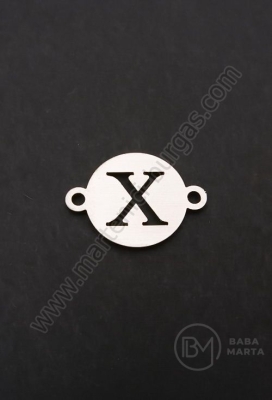 Element de conectare litera X steel 13x18x1mm hole 1.5mm 1 buc 305612