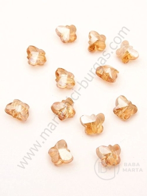 Crystal butterfly 8x7x4.5mm Swarovski imitație auriu efect AB 1 pachet 10 buc 335424