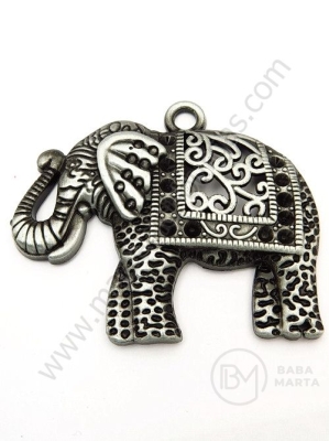 Pandantiv metalic 41x50mm elefant 1 buc 305566