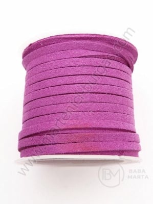Panglică din piele întoarsă naturală 3x1.5mm 5 metri 421174