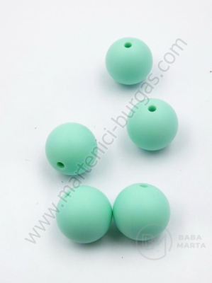 Bilă de mărgele din silicon cu gaură de 15 mm, 2 mm, 1 paquet, 5 pcs. 317068