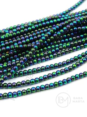 Mărgele de vitola 2,5 mm galvanizată 1 buc ~36 cm ~180 bucăți 343824