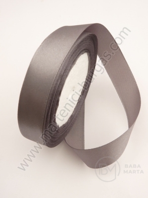 Panglică satinată 20mm gri ~22 metri 451084