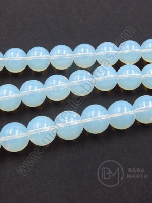 Glass beads 10mm imitație transparentă de opal gaură 1.5mm 33cm ~33buc 1buc 343840