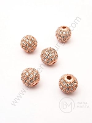 Margele 8mm cu cristale forjate, 1 bucată 307807