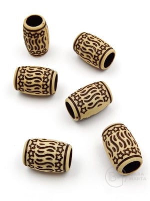 Margele 16x12mm. imitație de lemn 40g ~47buc. 311720
