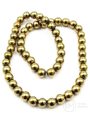 Mărgele de hematit 8mm nemagnetice ~53 buc 1 buc 352143