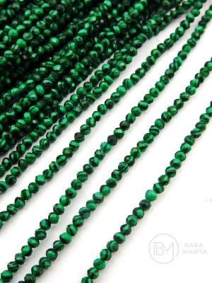 Malachit ~bilă de 2 mm ~185 bucăți ~40 cm 1 buc 353158