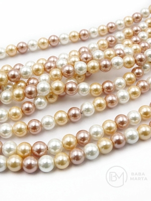 Perle Mallorca 6mm ASORTATE 40cm ~65 bucăți 1 bucată 355588