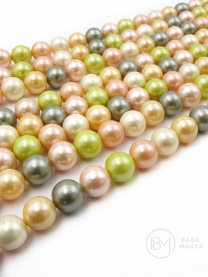 Perle Mallorca 10mm ASORTATE ~40cm ~39 buc 1 bucată 355055