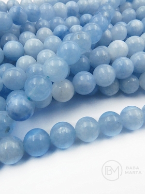Mărgele de acvamarin 10mm ~36 bucăți 1 buc 352368
