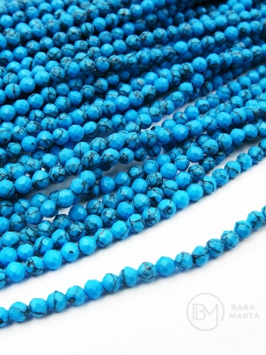Mărgele fațetate turcoaz ~3mm ~125 bucăți 1 buc 352239