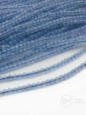 Acvamarin ~bilă de 2mm ~200 buc ~39cm 1 buc 353106
