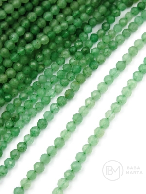 Aventurina ~bilă fațetata de 3 mm ~125 pieces 352931