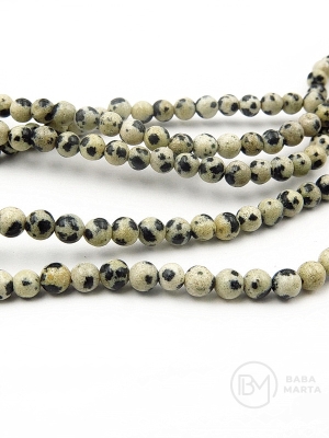 Sferă de jasp dalmatian 4mm ~90 buc 351011