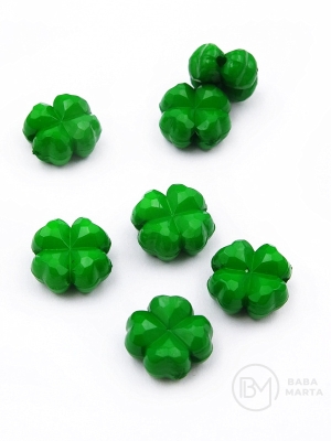Trifoi verde 12mm. 40g ~85 buc. 311266