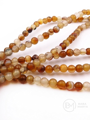 Bilă de agate 4mm ~95 buc 1 buc 352007