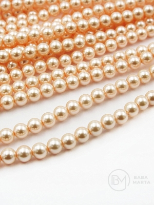 Perlă naturală ~5~6x~8~10mm albă ~20cm ~24 pieces 1 buc 355628