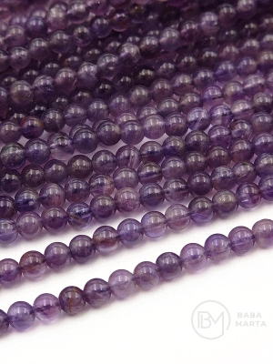 Margele de amethyst 4mm ~90 bucata 1 bucata 351318