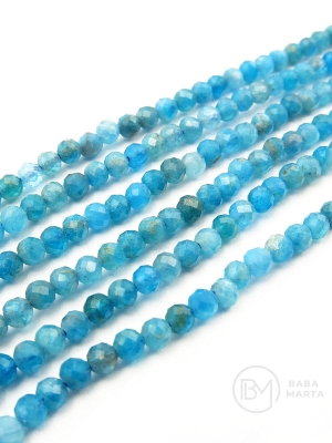 Mărgele de apatită ~3mm gaură fațetăta 0.5mm ~125 pieces 1 buc 353035