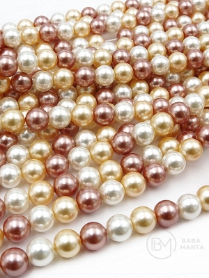 Perlă Mallorca 8mm ~40cm ~48 buc 1 şir 355249