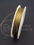 Sârmă de oțel 0,45 mm auriu 50 metri 1 bucată 141228