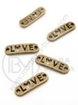 Element de conectare metalic 20x6x2mm bronz negru 10 buc 308749