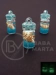 Lampă suspendată 22x10mm sticla cu scoici 1 pachet 2 bucati 335600