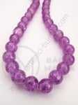 Bilă de vitola 8mm violet craquelat 80cm ~105 buc 1 buc 343191