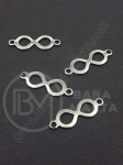 Conector Infinity OȚEL 20x8mm gaură 2mm 1 pachet 5 buc 305816
