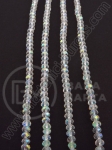 Șir de cristale 4x3mm transparent AB curcubeu 1 buc ~120 bucăți 41 cm 342061