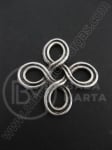 Element de conectare, color argintie 31mm. 1 buc. 9359