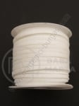 Panglică din piele întoarsă naturală 3x1.5mm albă 5 meters 421055