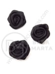 Roz satinat negru ~25mm 1 pachet 10 buc 461411