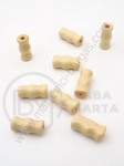 Cilindru din lemn 15x7mm alb natural 1 pachet 40g ~125 buc 321152