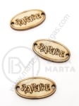 Inscripție ovală din lemn 27x14.5mm SĂNĂTATE 1 pachet 10 buc 181655