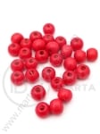 Bilă de lemn 8x7mm red 1 pachet 40g ~230 buc 321118
