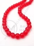 Mărgele de sticlă 6mm imitație de opal red gaură 1.3mm 80cm ~140 bucăți 1 bucată 343769