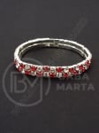 Martenitsa metalică cu cristale elastice 1 pachet 12 buc 105185