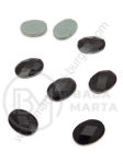 Pahar oval 10x14mm negru pentru lipici hot 1 paket 20 buc 151410