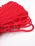 Sfoară imitație paracord roșu 4,5 mm, 10 metri 441212