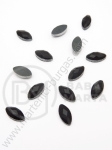 Glass plate 5x10mm neagra pentru lipire la cald 1 pachet 20 buc 151416