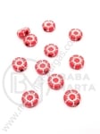 Ață argintie floare rouma 10x4mm 1 pachet 40g ~150 buc 312161