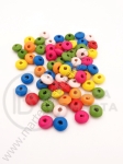 Șaibă din lemn 8x4mm colorată 1 pack 40g ~500 pcs 321105