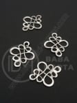Element de conectare 22x18.5mm culoare argintiu 1 pachet 10 buc 306146